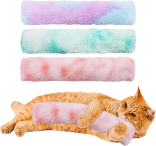 3 Pack Catnip Toys,Soft and Durable Cat Pillows Toys, Funny Cat Toy | Crinkle Sound Catnip Toys,Indoor Interactive Cat Kicker Toy, Companion Toys for Cats, Cat Toys for Indoor Cats (Gray Set)8