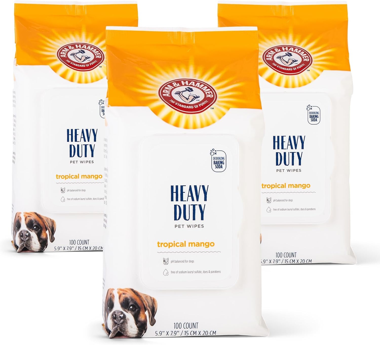 arm-and-hammer-for-pets-heavy-duty-multipurpose-dog-bath-wipes-mango-scent-all-purpose-wipes-remove-odor-and-refresh-your-dog-s-skin-between-baths-100-count-2-pack