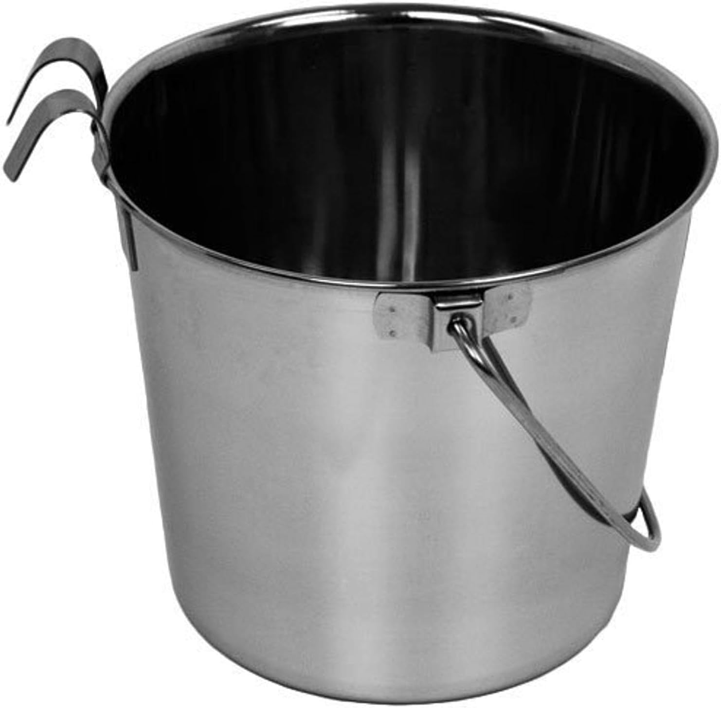 advance-pet-products-4-quart-stainless-steel-bucket-with-dual-hook-perfectly-fits-on-kennels-cages-and-critter-crates-heavy-duty-bucket-for-pets-cleaning-food-prep-flat-sided-pail
