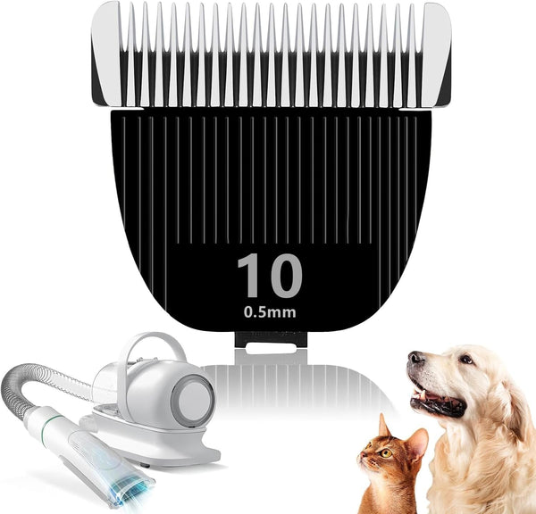 Replacement Blade for Nebot P1 Pro Pet Grooming Kit & Vacuum,Size-10 | Cut Length 1/50"(0.5Mm),Made of Ceramic Blade & Stainless Steel Blade1