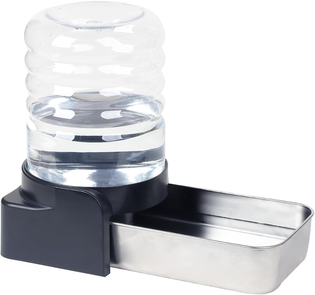 pakeway-1-1-gallon-gravity-water-dispenser-for-cats-and-small-dogs-automatic-pet-waterer-with-stainless-steel-bowl-transparent-tank-and-3-filters-4-1l