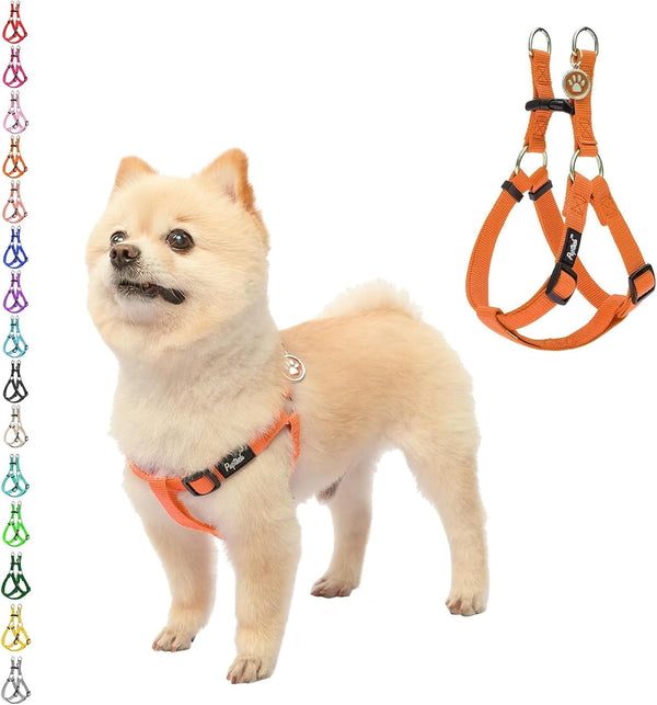 PUPTECK No Pull Dog Harness Soft Adjustable Basic Nylon Step in Puppy Vest Outdoor Walking with ID Tag58