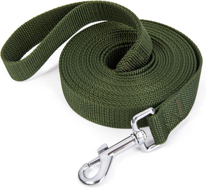 Strong Durable Nylon 10Ft Long Dog Training Leash, Traction Rope, 1 Inch Wide, for Small and Medium Dog (Black, 10 Feet)20