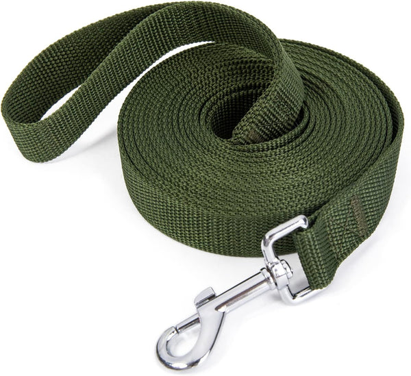 Strong Durable Nylon 10Ft Long Dog Training Leash, Traction Rope, 1 Inch Wide, for Small and Medium Dog (Black, 10 Feet)20