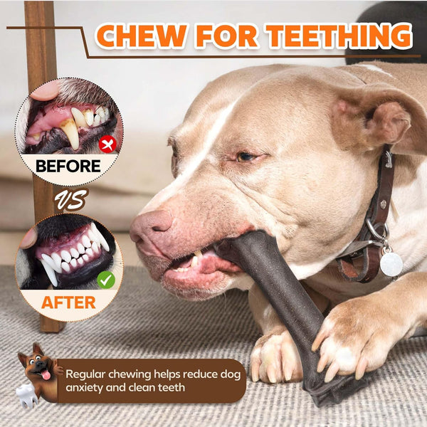 Dog Toys for Aggressive Chewers, Indestructible Bones Toy for Aggressive Chewers, Tough Puppy Chew Toy for Heavy Duty Dogs, Big Dog Teething Toys with Durable Nylon for Large/Medium Breed Puppies4