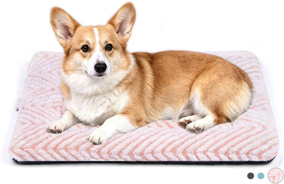 Mora Pets Cat Bed for Indoor Cats Washable Dog Crate Pad Cute Star Dog Bed Mat for Small Dogs Pet Kennel Pad for Cage Soft Flat Puppy Kitten Cushion Sleeping Anti-Slip Grey 22 X 1314
