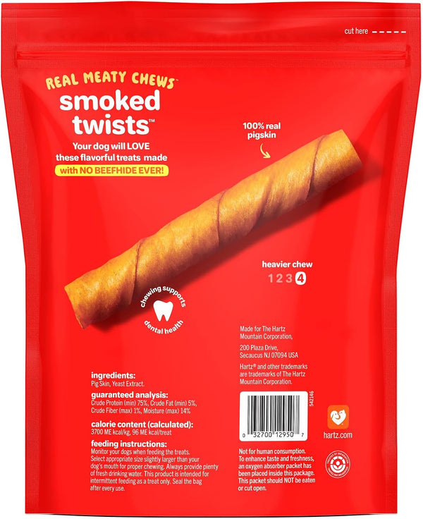 Oinkies Porkalicious Smoked Pig Skin Twists Dog Treats, 40 Count8
