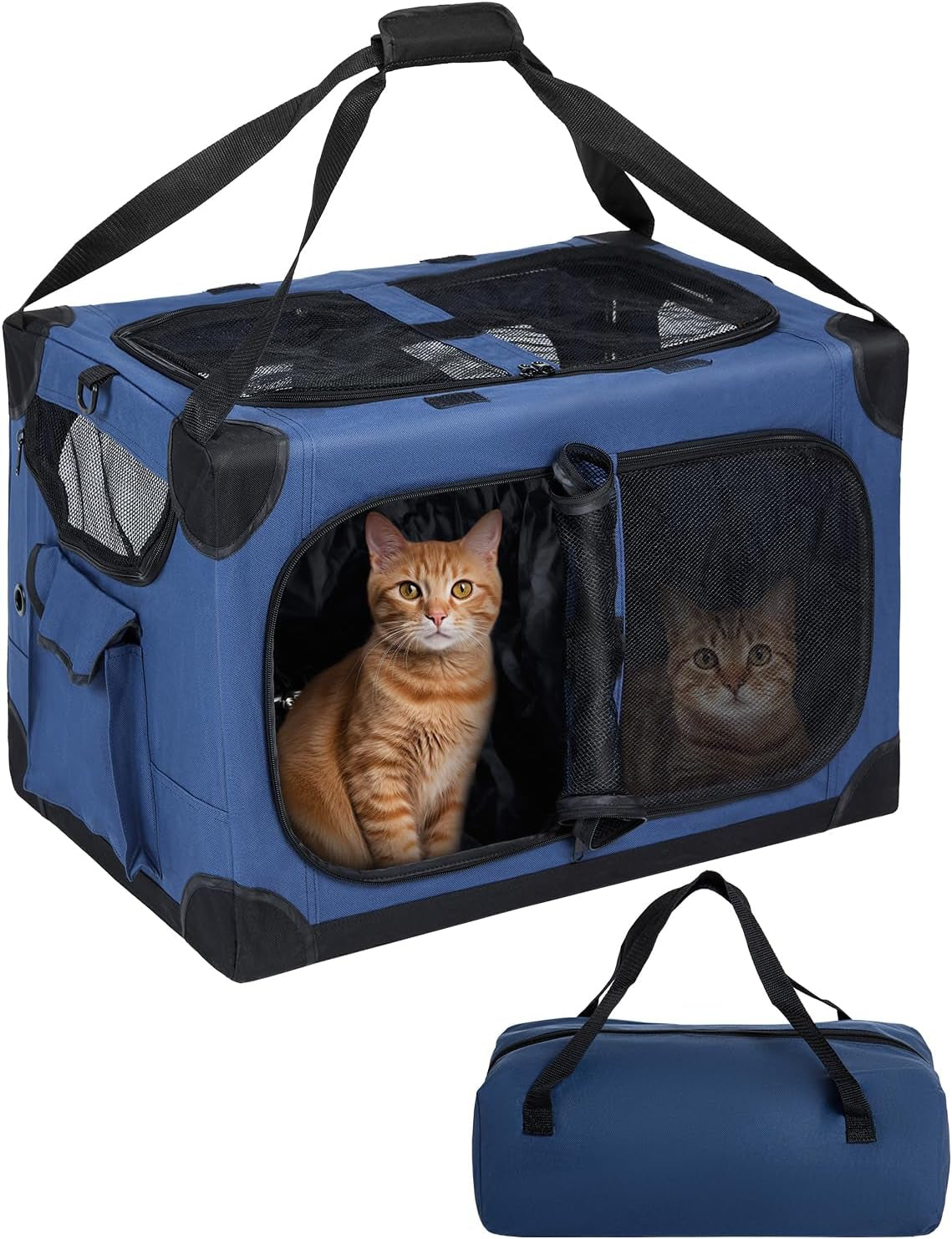 17in-wheeled-expandable-cat-carrier-for-cats-small-dogs-gray-elescopic-rod-expandable-side-room-foldable-breathable-mesh-portable-carrier-for-indoor-outdoor-pet-travel