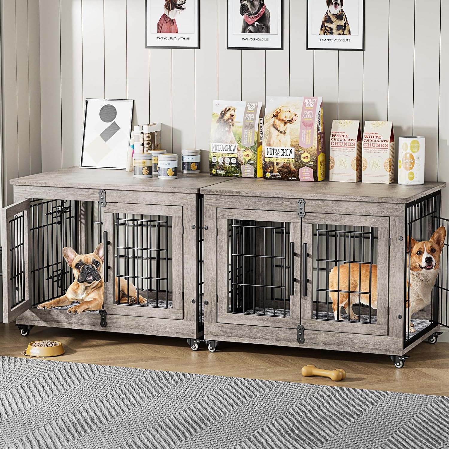 medium-dog-crate-furniture-32-heavy-duty-kennel-w-cushion-wheels-grey-double-doors-wooden-dog-cage-chew-resistant-end-table-decorative-27-32-38-44-options-indoor