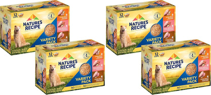 Nature’S Recipe Chicken, Salmon and Turkey Recipes Variety Pack Wet Dog Food, 12-2.75 Oz. Cups, 2 Count13