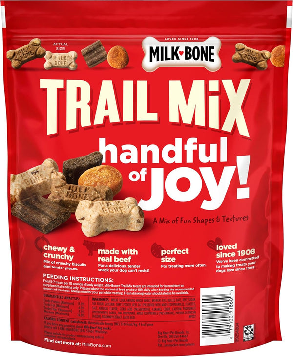 Milk-Bone Trail Mix Dog Treats, Real Beef & Sweet Potato Flavor, 20 Ounces | Made with Real Beef & Sweet Potato, Bite Sized Dog Treats in a Mix of Fun Shapes and Textures8