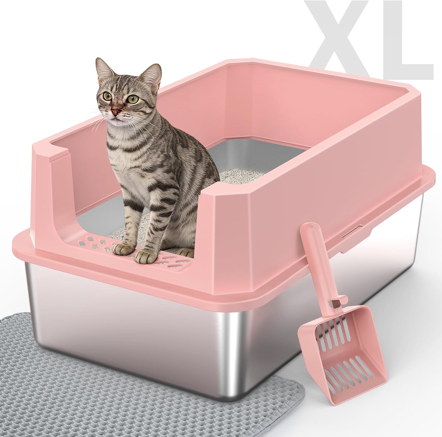 stainless-steel-litter-box-extra-large-litter-boxes-for-big-cats-xlarge-metal-cat-litter-box-with-lid-anti-urine-leakage-xl-box-with-high-sides-easy-clean-non-sticky-scoop-included