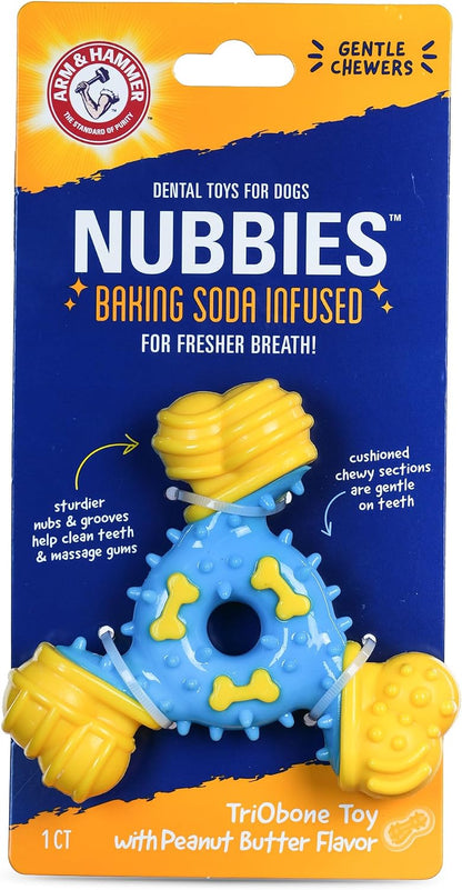Arm and Hammer Nubbies T-Bone Dental Dog Chew Toy with Peanut Butter Flavor, TPR Nubs Clean Teeth and Gums, Durable Nylon Chew for Aggressive Chewers, Helps Reduce Plaque and Tartar17