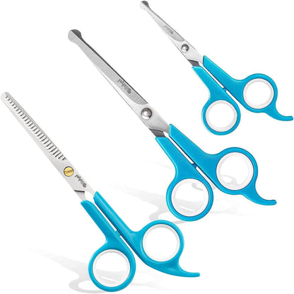 Boshel Razor-Sharp Stainless Steel Dog Grooming Scissors for Grooming Professionals at Home with Rounded Safety Tips, 2 Pack8