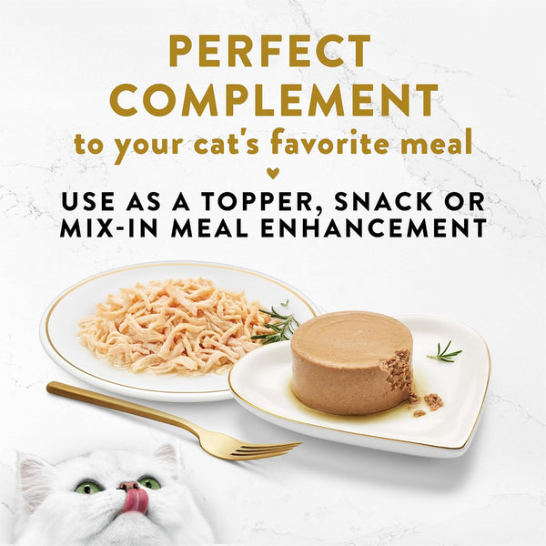 Purina Fancy Feast Appetizers Grain Free Wet Cat Food Complement White Meat Chicken Appetizer in a Savory Tuna Broth Cat Food Topper - (Pack of 10) 1.1 Oz. Trays4