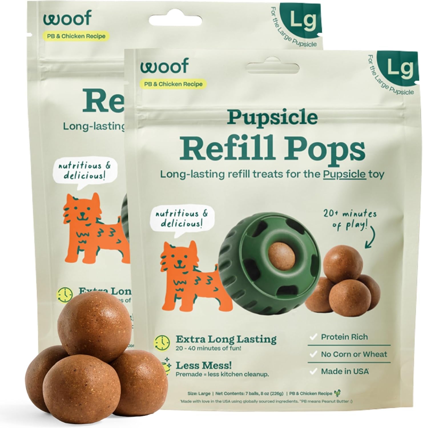 woof-pupsicle-peanut-butter-beef-refill-pops-dog-treats-large-7-count-for-large-pupsicles-peanut-butter-beef-flavor-long-lasting-treats-pre-made-pops-wholesome-ingredients-shelf-stable