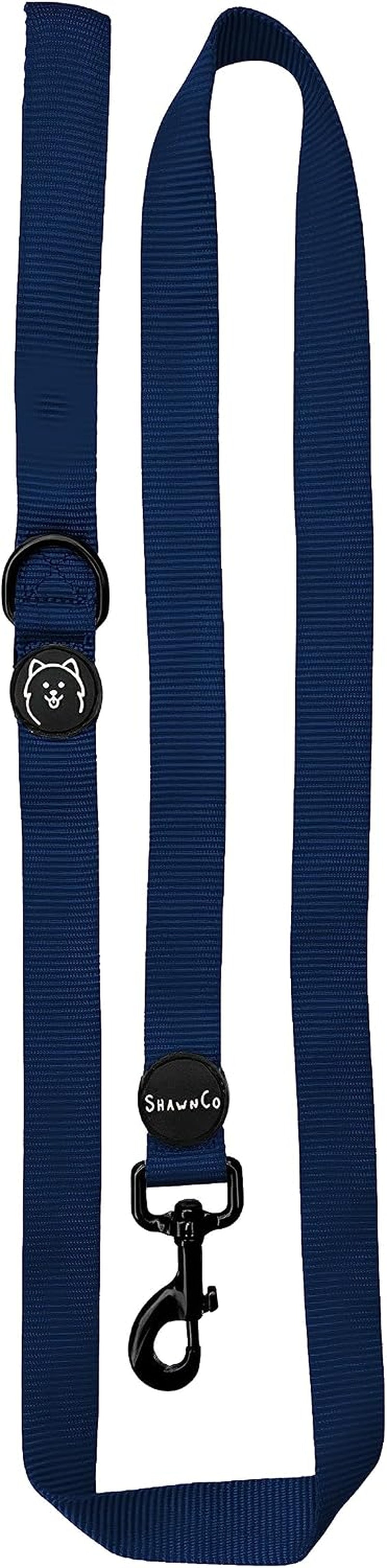 shawnco-dream-walk-dog-leash-premium-nylon-pet-leash-with-soft-neoprene-handle-for-small-medium-and-large-dogs-icy-lilac-m-l-6ft-w-2-handles