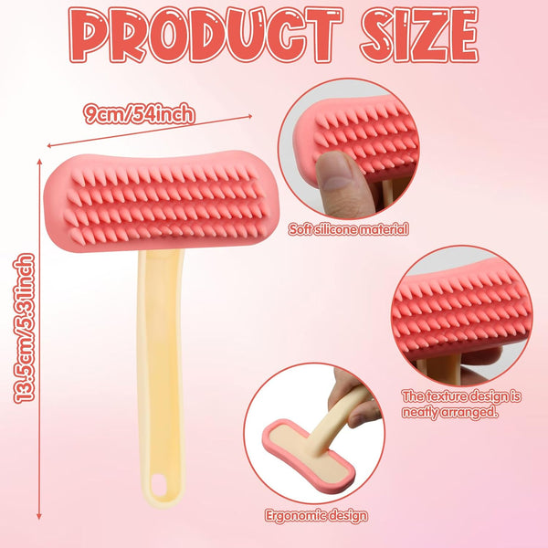 Rabbit Brush, Soft Silicone Small Animal Massage Comb, Practical Bunny Brush for Grooming, Bunny Grooming Kit Supplies Suitable for Cats Puppies & Other Pets2