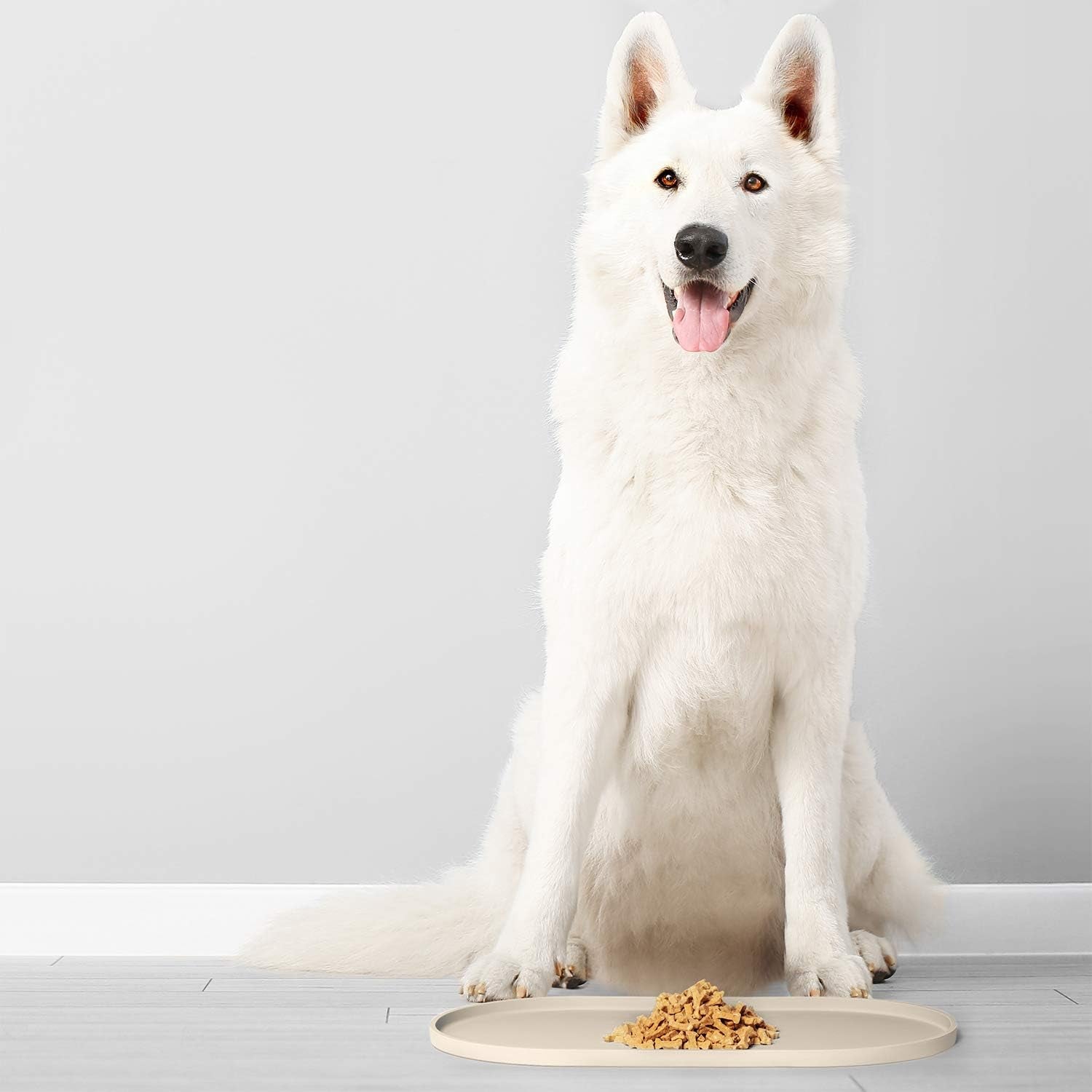 dogbuddy-dog-food-mat-waterproof-dog-bowl-mat-silicone-pet-mat-for-food-and-water-bowls-nonslip-pet-feeding-mat-with-edges-dogs-food-mats-for-floors-puppy-supplies-small-white-sand