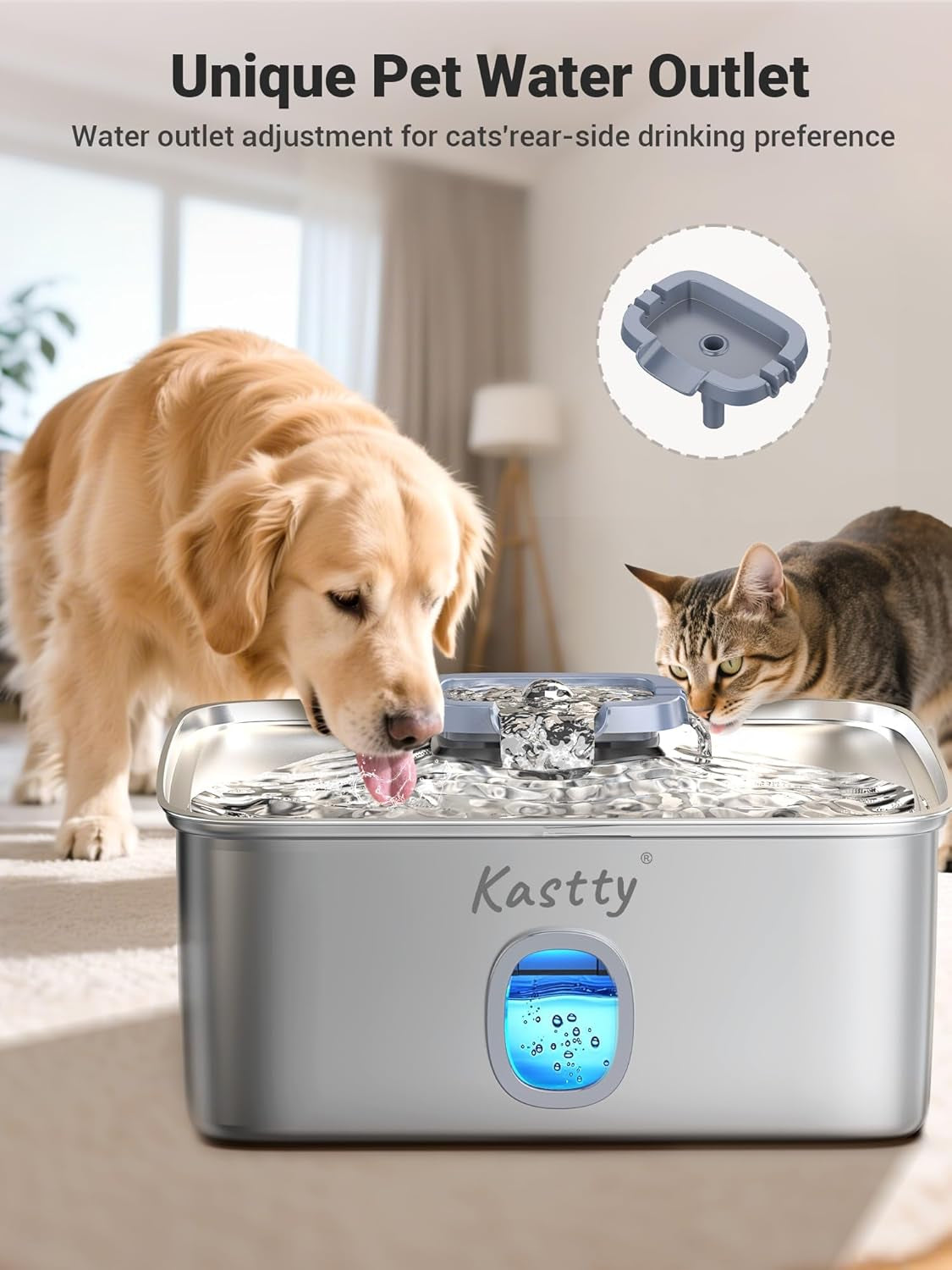 kastty-4-gal-15l-stainless-steel-dog-water-fountain-for-large-dogs-dog-water-bowl-dispenser-triple-filtration-ultra-quiet-automatic-pet-water-fountain-with-water-level-window-led-lightfs76