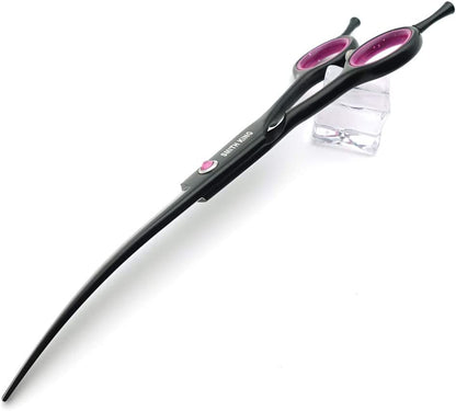 7.0 Inches Professional Dog Grooming Scissors Set Straight & Thinning & Curved & Chunkers 4Pcs in 1 Set (With Comb)5