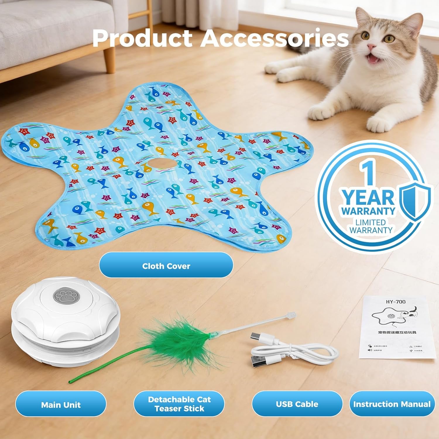 duckart-interactive-cat-toy-hide-and-seek-automatic-cat-toy-with-birdcall-rechargeable-3-speeds-auto-sleep-wake-mode-kitten-toys-safe-abs-material-cat-toys-for-bored-indoor-adult-cats