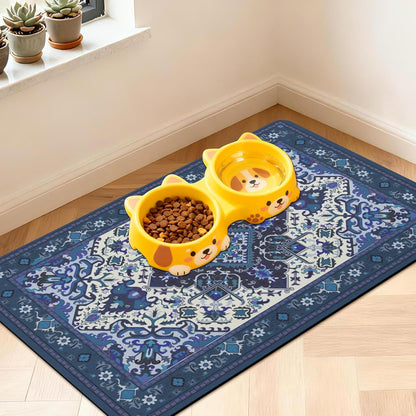 Pet Feeding Mat for Floors Cat Food Mat Waterproof Dog Food Mat and Water Absorbent Quick Dry Non Slip Mat for Cat Bowls17