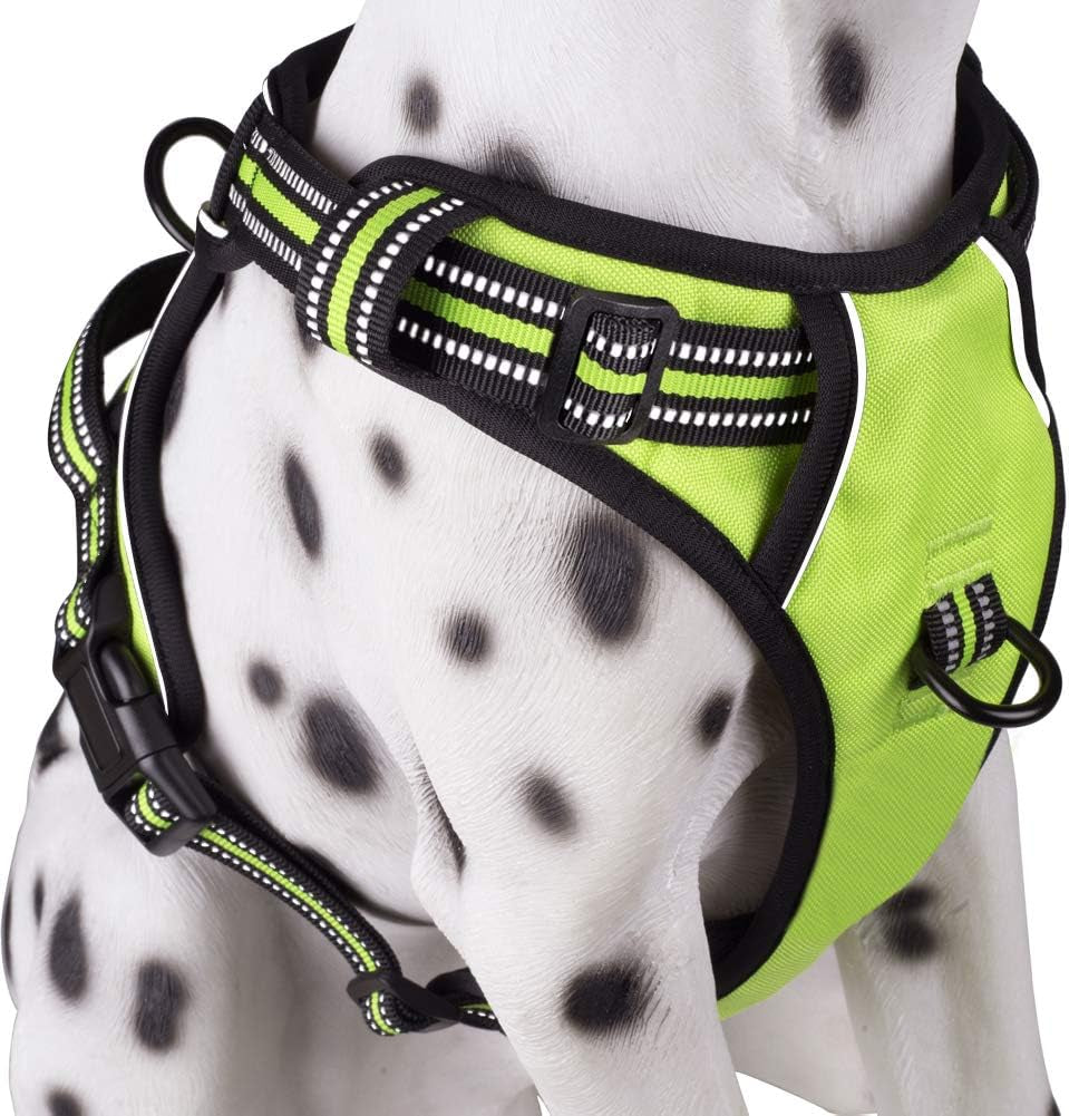 poypet-no-pull-dog-harness-reflective-comfortable-vest-harness-with-front-back-2-leash-attachments-and-easy-control-handle-adjustable-soft-padded-pet-vest-for-small-medium-large-dogs-mint-blue-m