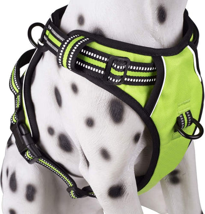 Poypet No Pull Dog Harness, Reflective Comfortable Vest Harness with Front & Back 2 Leash Attachments and Easy Control Handle Adjustable Soft Padded Pet Vest for Small Medium Large Dogs (Mint Blue,M)9