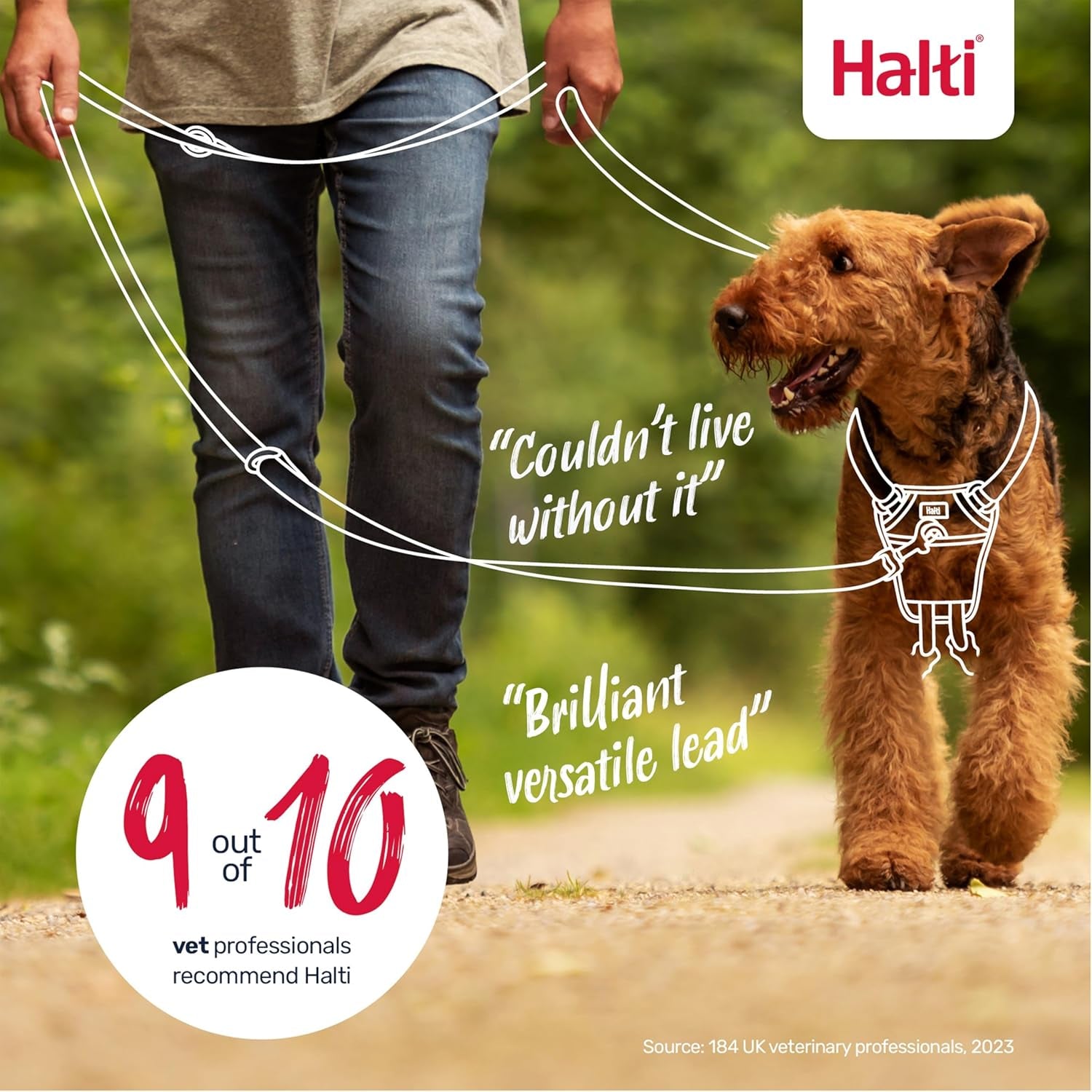 halti-training-leash-multifunctional-double-ended-dog-leash-ideal-for-anti-pulling-dog-training-lightweight-soft-durable-suitable-for-medium-to-large-dogs-puppies-size-large-black-2m