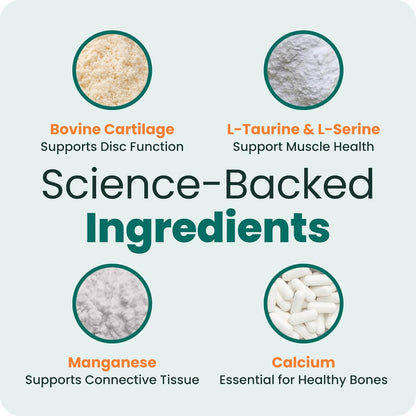 Vetriscience Healthy Spine & Disc Easy-Open Capsules, Back and Spinal Support Chondroitin and Taurine Supplement for Dogs, Perfect for Dachshunds, Corgis, Frenchies, Basset Hounds & More, 180 Count4