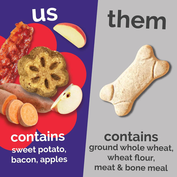 Fruitables Skinny Mini Dog Treats, Training Treats, Bacon & Apple, 12Oz | Healthy Dog Treats, Crunchy Dog Biscuits, Healthy Puppy Treats, Limited Ingredient, Training Rewards, Made in USA5