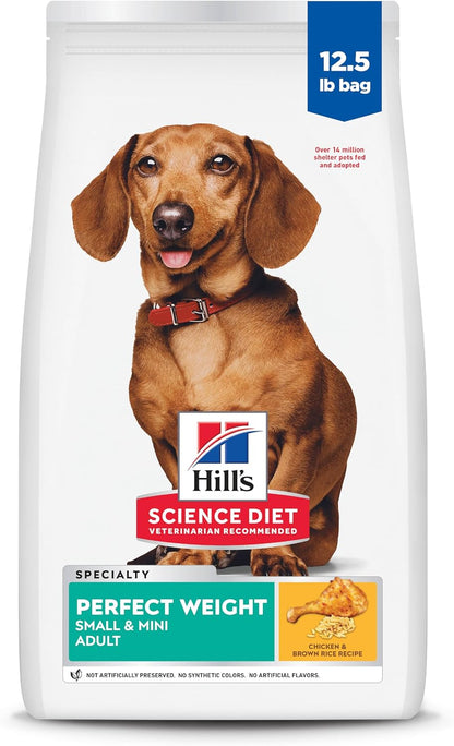Hill'S Science Diet Adult Perfect Weight Small & Mini Dry Dog Food | #1 Veterinarian Recommended, Chicken Recipe, 4 Lb. Bag15