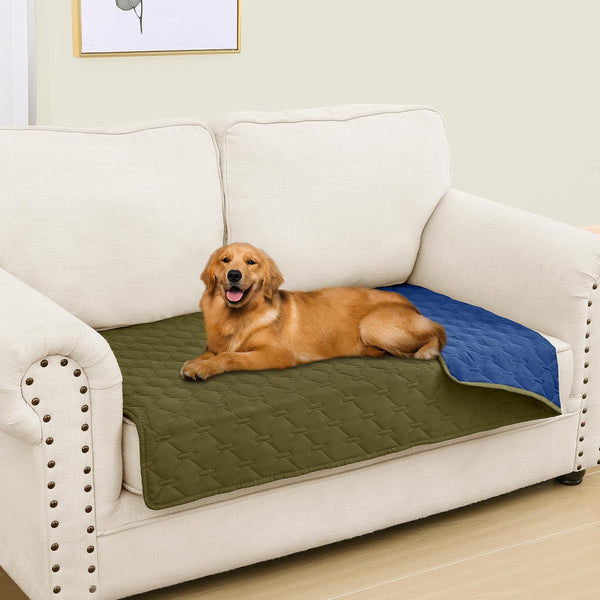 Smiry Waterproof Dog Bed Cover Blanket, Reversible Pet Blanket | Soft Reversible, Washable Leakproof Cats Dogs Couch Cover for Sofa, Couch, Furniture (30X70 Inch)95