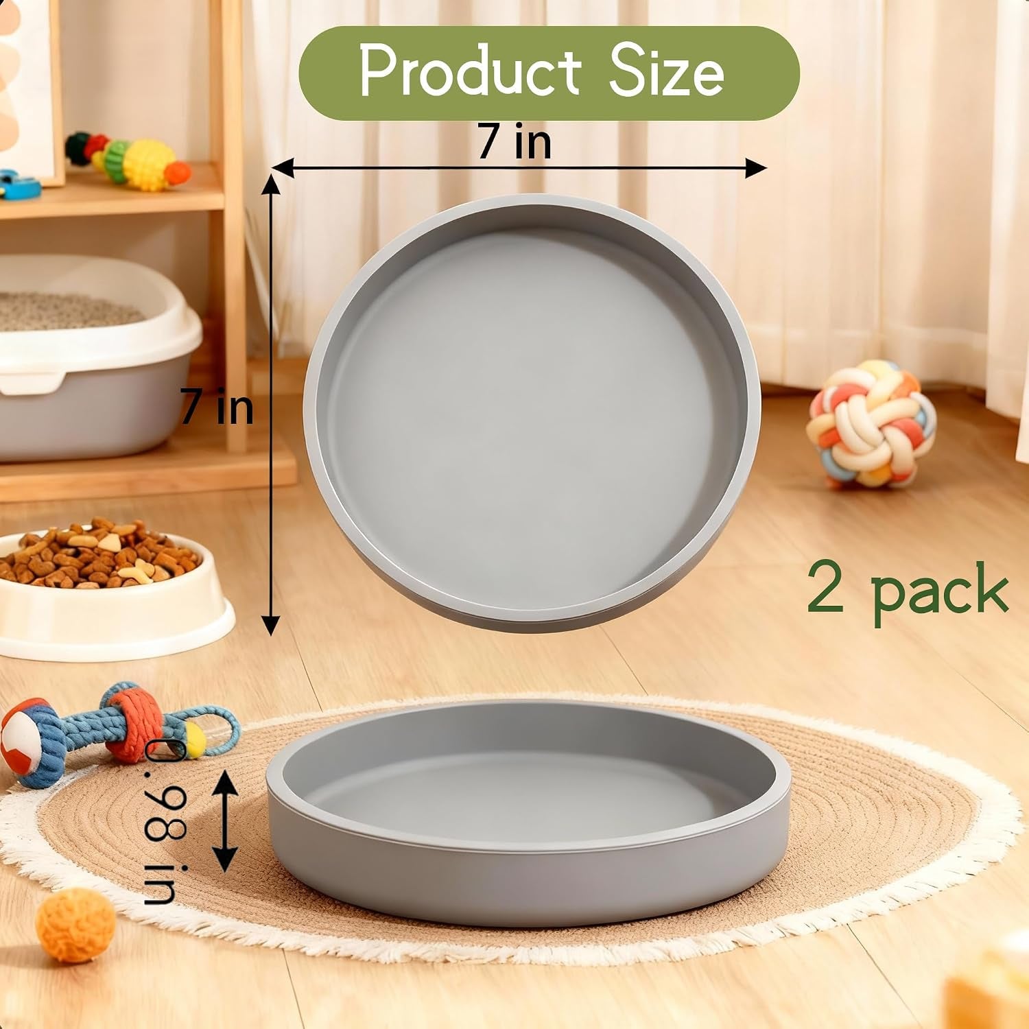 silicone-cat-bowl-shallow-non-slip-cat-dishes-set-of-2-relief-whisker-fatigue-small-pet-dog-bowls-for-dry-wet-food-round-grey