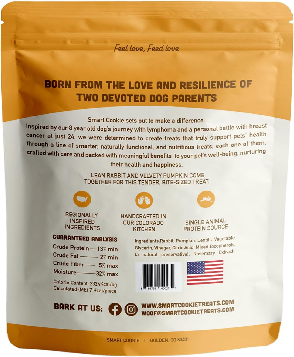 smart-cookie-healthy-soft-dog-treats-rabbit-pumpkin-grain-free-limited-ingredient-training-treats-for-dogs-with-sensitive-stomach-allergies-natural-novel-protein-made-in-the-usa-5oz