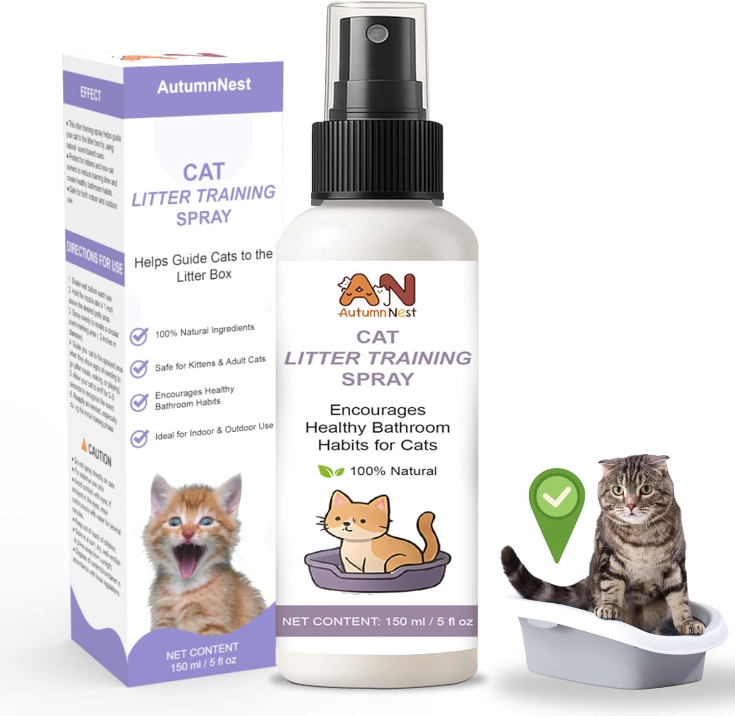 cat-litter-training-spray-150ml-natural-attractant-for-cats-kittens-helps-guide-proper-litter-box-use-indoor-toilet-training-aid