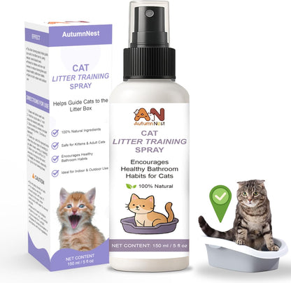 Cat Litter Training Spray – 150Ml Natural Attractant for Cats & Kittens – Helps Guide Proper Litter Box Use – Indoor Toilet Training Aid1