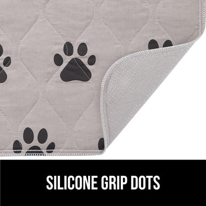 GORILLA GRIP Washable Puppy Pads, 46X28, Slip Resistant Dog Crate Mat, Waterproof Cloth Pee Pad for Training Puppies in Playpen, Reusable Pet Incontinence Blanket, Protects Sofa, Furniture, Floors4