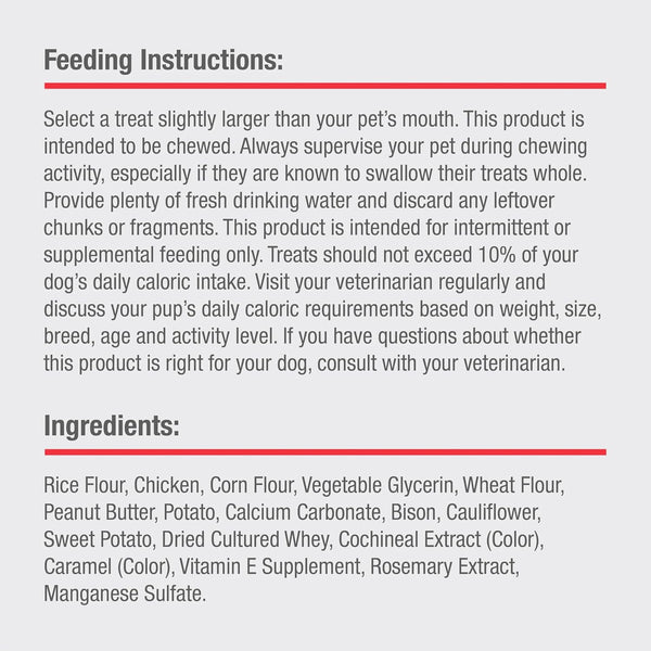 Dreambone Puffy Rolls Rawhide-Free Dog Treats with Real Protein, 8 Count | Daily Chew, Digests Safely and Completely, Made with Real Chicken and Veggies, for Adult Dogs3