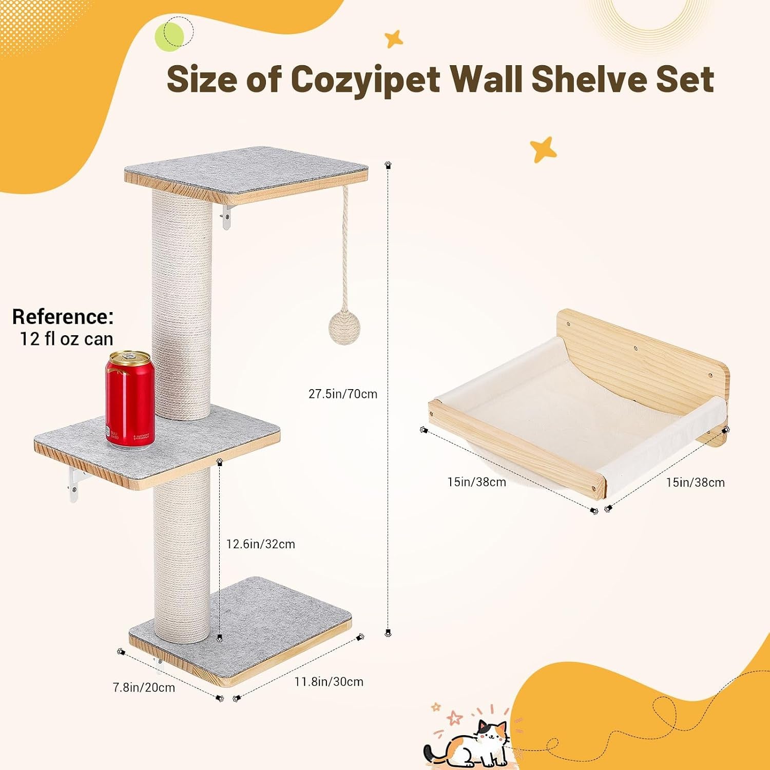 wall-mounted-cat-shelves-set-with-hammock-sisal-scratching-posts-3-wooden-steps-space-saving-cat-tree-for-indoor-cats-up-to-30-lbs