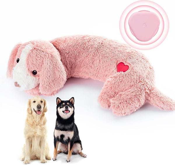 Moropaky Heartbeat Toy Puppy Heartbeat Stuffed Animal Heartbeat Plush Toy for Puppy, Dog Heartbeat Toy for Pet Anxiety Relief Behavioral Sleep Aid Crate Kennel Training Puppy Cuddly Comfort Toy…11