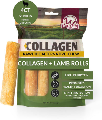 Wild Eats Real Duck Collagen Bully Sticks for Dogs, 25 Pack, Rawhide Free | No Hide Chew Treat Made without Grain, 5 Inch Size, High Protein, Satisfies Natural Gnawing Urges, Suits All Breeds14