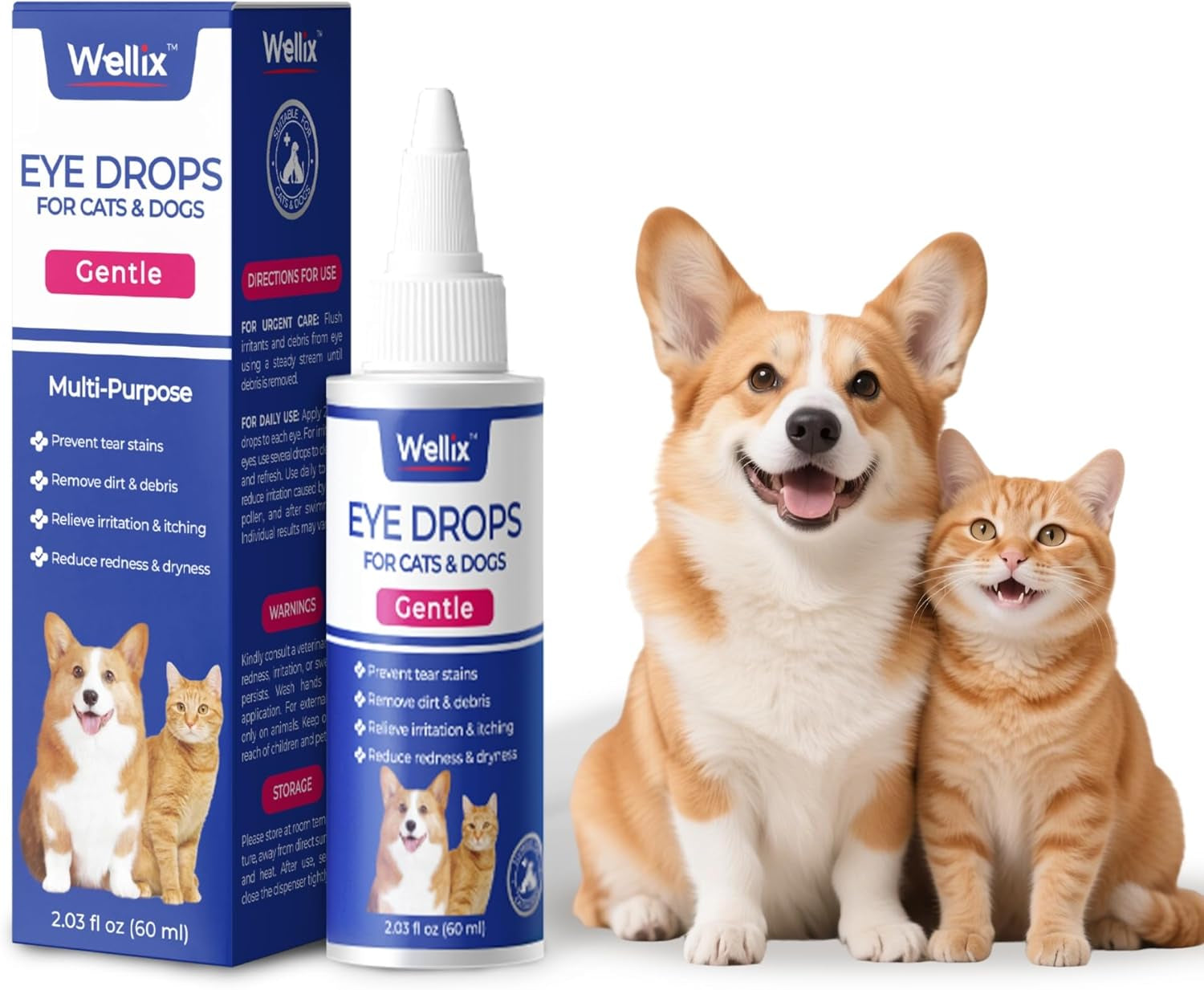 wellix-pet-eye-drops-for-dog-cat-non-irritating-taurine-dog-eye-drop-dog-cat-eye-infection-treatment-to-soothe-eye-allergy-dry-eyes-pink-eyes-dog-tear-stain-cleaner-mild-herbal-blend-60ml