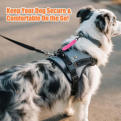 Dog Collar Safety Clip, Collar Companion, Handmade Backup Safety Strap, Double-Ended Clip Leash Connector, Suitable for Dog Harnesses, Prong, Pinch Collars (Pink, 1 Pack)7