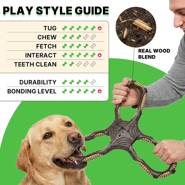 Durable Dog Tug Toy for Multiple Dogs - 3-Way Tug of War Dog Toy, Dog Chew Toy Promotes Dental Health, Interactive Dog Toys for Reducing Boredom6