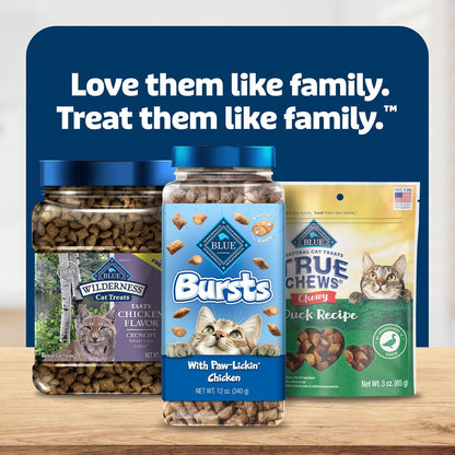 Blue Buffalo Bursts Paw-Lickin' Chicken Crunchy & Creamy Cat Treats, Great for Training, Made with Real Chicken Natural Cat Treats Enhanced with Vitamins, Minerals & Other Nutrients, Tub 12 Oz.9
