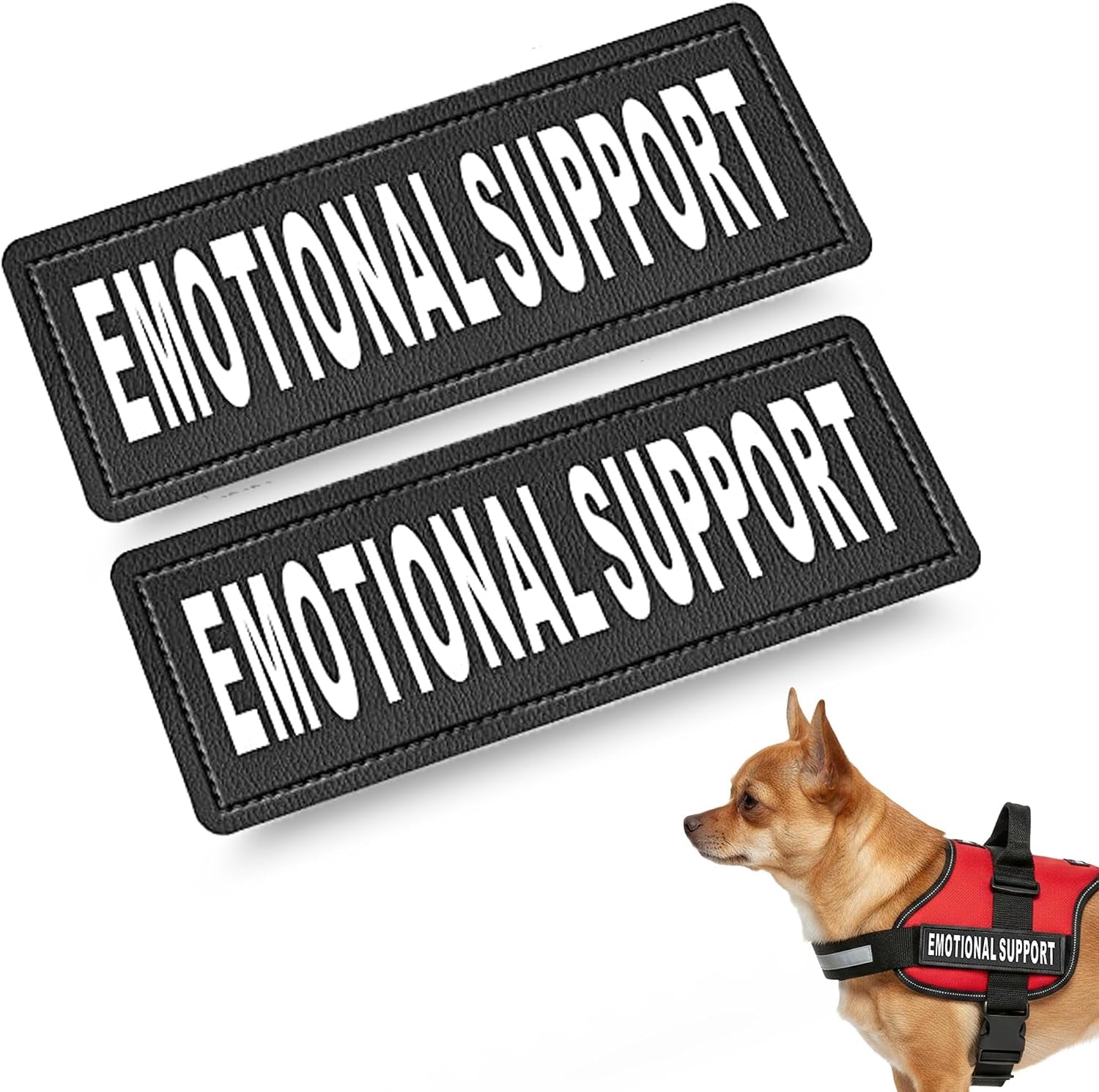industrial-puppy-emotional-support-dog-patch-reflective-xs-1-x-2-75-in-clear-visibility-durable-vest-patches-for-identification-compatible-with-hook-loop-vest-gear-xs-1x2-75-inch
