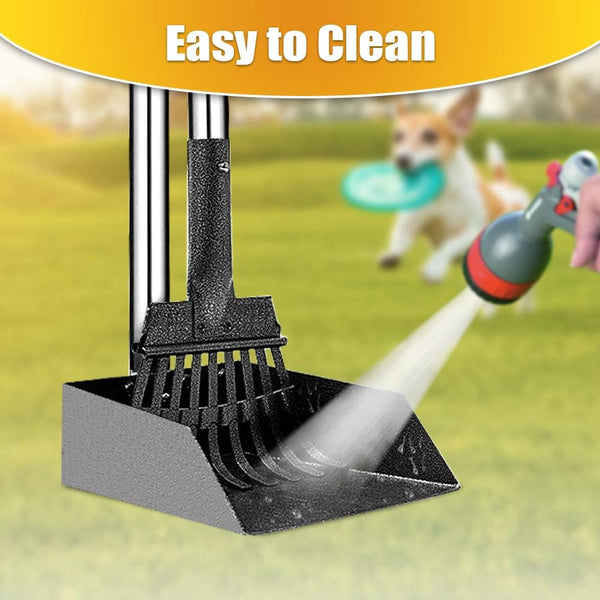 TOOGE Pooper Scooper, Dog Pooper Scooper Long Handle Stainless Metal Tray and Rake for Medium Small Dogs Heavy Duty Pet Supplies to Use for Grass, Dirt or Gravel6