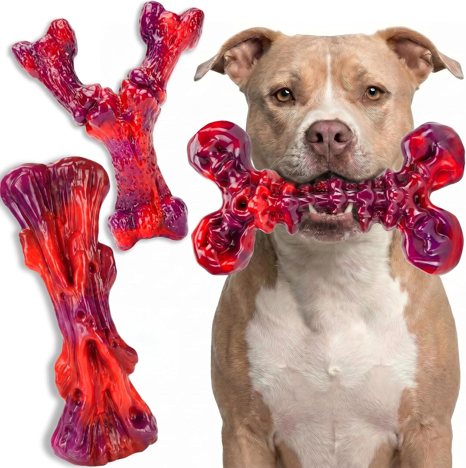 kseroo-3-pack-indestructible-dog-chew-toys-for-aggressive-chewers-25-90lbs-bacon-flavored-rock-hard-solid-nylon-dog-bones-for-medium-large-breeds-keeps-them-busy-dental-textured-long-lasting-xl